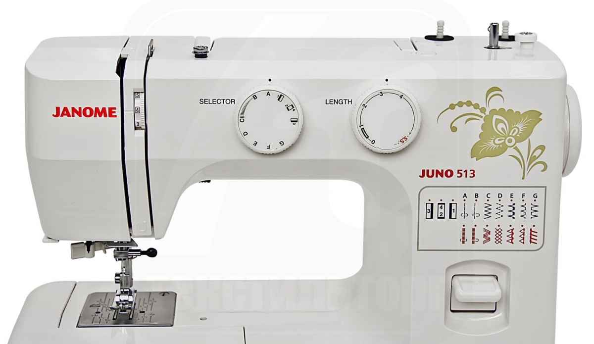 Фото  Швейная машина Janome Juno 513 | Текстильторг