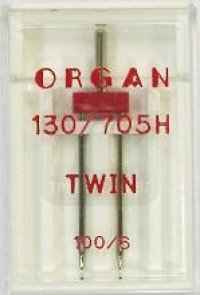 Фото  Иглы двойные стандарт № 1006.0, 1 шт. Organ | Текстильторг