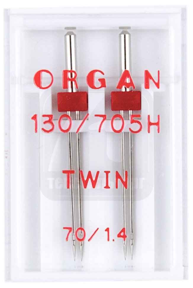 Фото  Иглы двойные стандарт № 701.4, 2 шт. Organ | Текстильторг