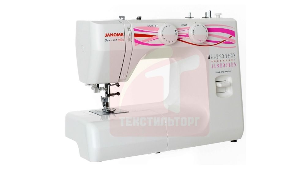 Фото  Швейная машина Janome Sew Line 500s | Текстильторг