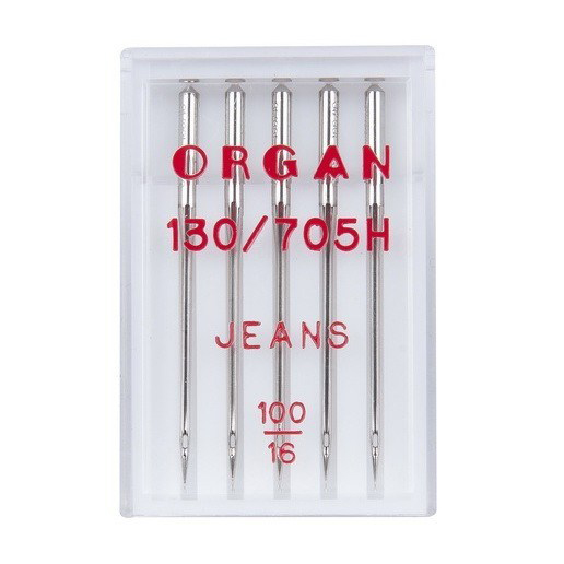 Фото  Иглы джинс №100, 5шт. Organ (в блистере) | Текстильторг