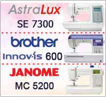 Тест драйв №7: Janome Memory Craft 5200 Brother Innovis 600 и Astralux 7300 SE