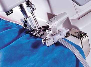 Фото  Лапка для оверлока Janome для пришивания резинки 200218102 | Текстильторг