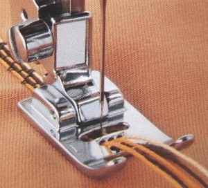 Фото  Лапка для вшивания 5 шнуров F019N | Текстильторг