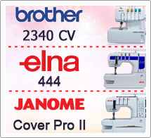 Тест драйв №20 Brother 2340 CV, Elna 444, Janome Cover Pro 2