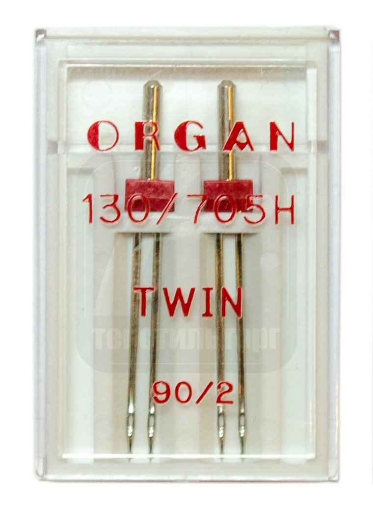 Фото  Иглы двойные стандарт № 902,0 2 шт. Organ | Текстильторг