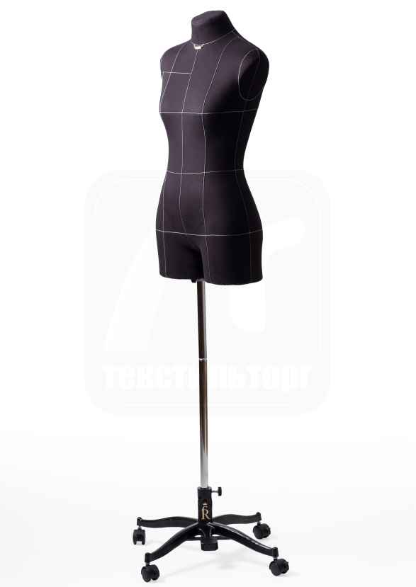 Фото  Манекен женский мягкий портновский Monica, размер 42, черный | Текстильторг