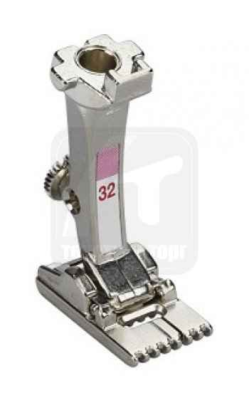 Фото  Лапка для швейных машин №32 для защипов (7 желобков) Bernina (оригинал) | Текстильторг